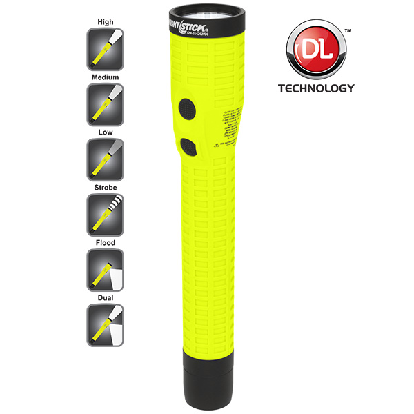 Nightstick Intrinsically Safe Rechargeable Flashlight Modes